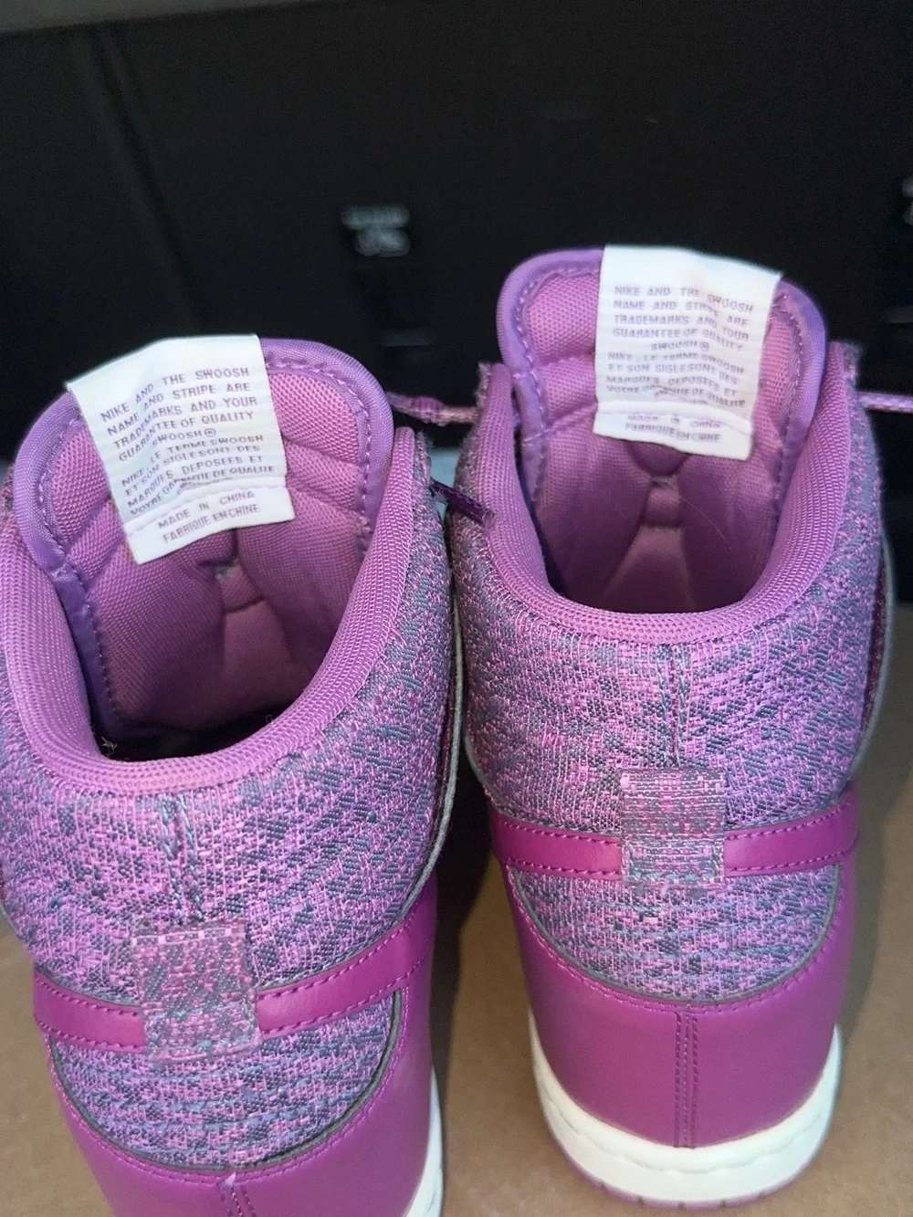 Nike Dunk Sky Hi Magenta/Purple High-Top Sneakers